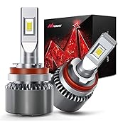 Nilight NIXMEN 2PCS H8 12360 LED Fog Light Bulb 70W 8000-10000LM 350% Brighter Upgraded Halogen R...