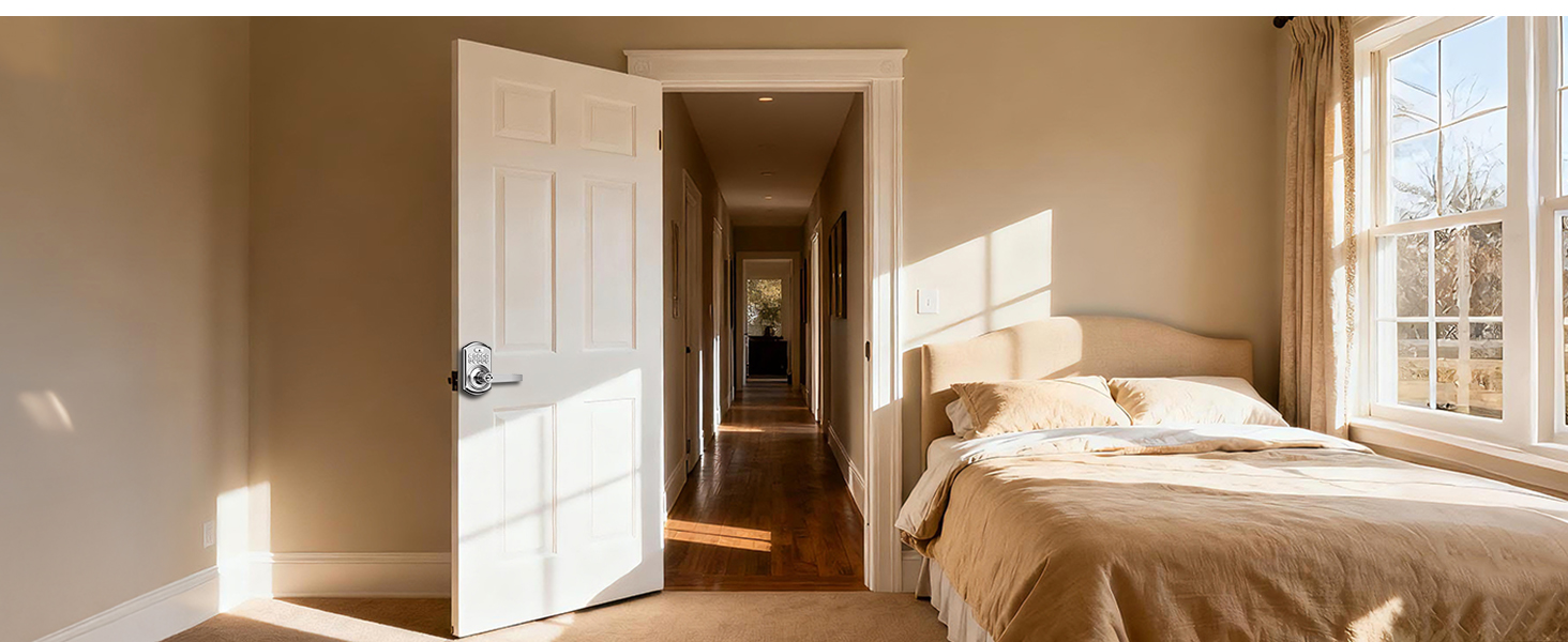 electronic front door lock