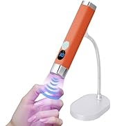 Lynsalene Mini UV Nail Lamp, Portable Flash Cure Light with Upgraded Magnetic Stand &amp; Smart Senso...