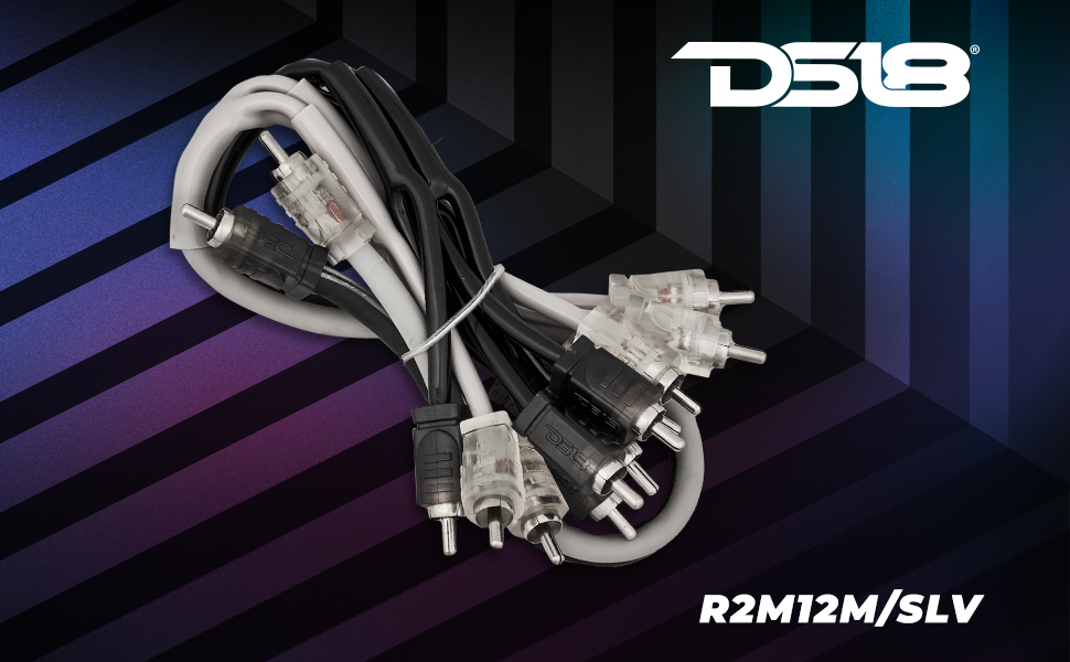 2 to 12 RCA splitter RCA Y splitter cable DS18 RCA cable RCA male to male splitter