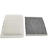 GaeaAuto Engine Air Filter &amp; Carbon Cabin Air Filter fit for Corolla(2009-2019) Matrix(2009-2014)...