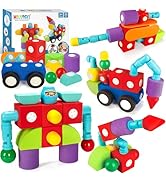 Hodurgyi 35 PCS Magnetic Foam Blocks for Kids, Large Magnetic Building Blocks for Toddlers 3+, Ki...