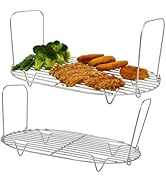 2PCS Steam and Roast Rack Compatible with Ninja Foodi Possible Cooker Pro 8.5 Qt MC1000, MC1001, ...