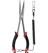 pullther fishing Fishing Pliers,Fishing Gear for Saltwater,Multifunction Carbon Steel with Corros...