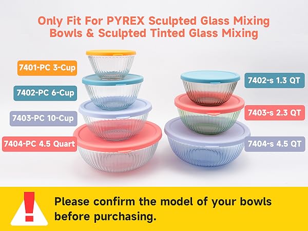 pyrex mixing bowl lids