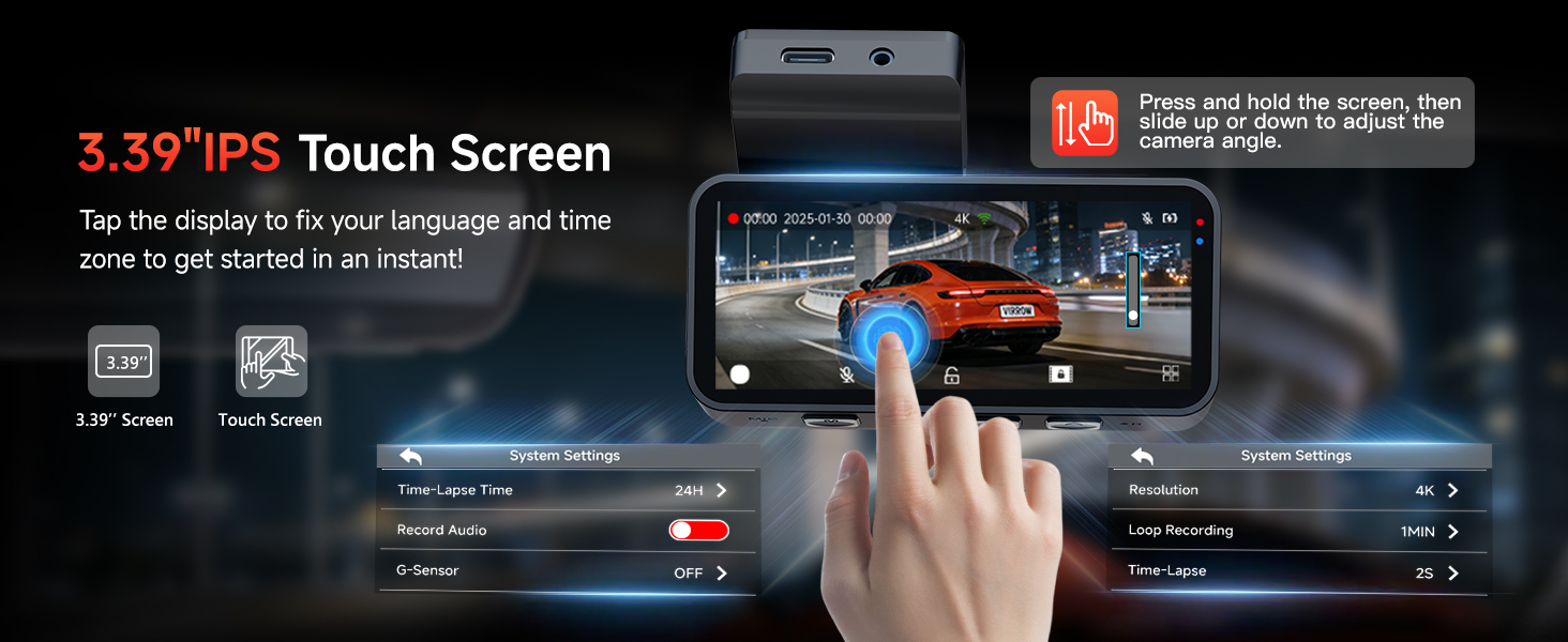 3.39''IPS Touch Screen