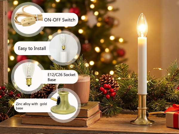 christmas window candles
