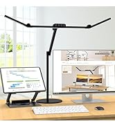 Micomlan Architect Desk Lamp with Atmosphere Lighting, Adjustable Led Desk Light for Home Office ...