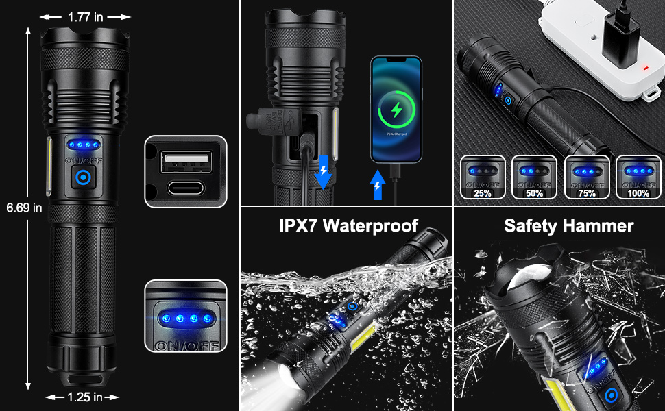 rechargeable flashlights