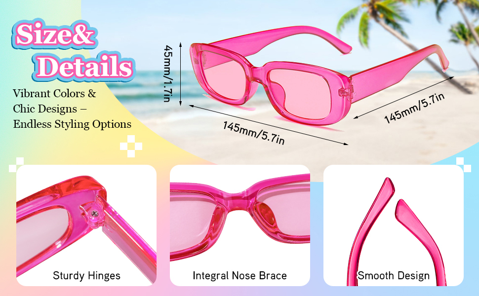 Retro 90s Square Glasses