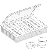 VANSUNS Bead Organizer Box,61pcs Bead Organizer Box Set, Clear Large Capacity Small Bead Organize...
