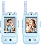 Walkie Talkies for Kids, Video Walkie Talkies 2 Pack with Screen Display, Rechargeable Toy Radios...