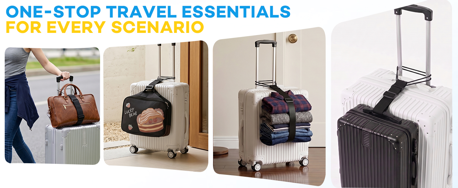 Adjustable Luggage Straps for Suitcases