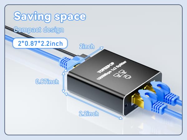 two port ethernet splitter