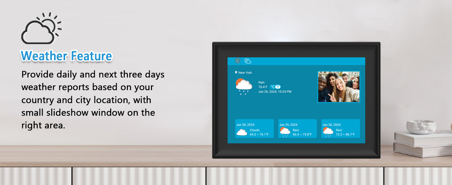 FRAMEO 10.1 Inch Smart WiFi Digital Photo Frame