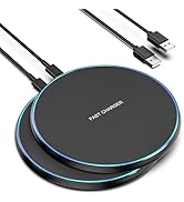 Wireless Charger Compatible with iPhone 15 14 13 12 11 Pro Max/Mini/Plus/XR/X/8, 15W Max Fast Wir...