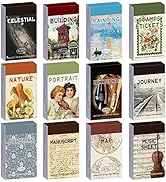 12 Sets 600 Sheets Washi Stickers for Journaling, Map Nature Celestial Portrait Boho Stickers Vin...