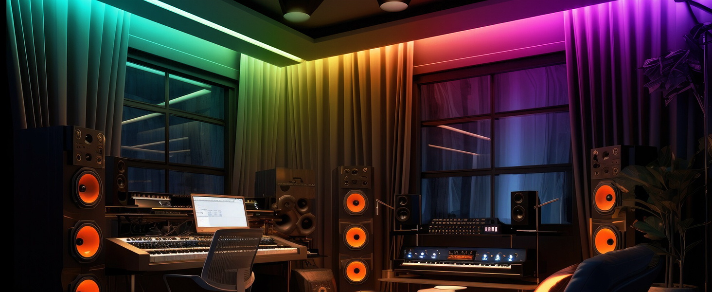 dalattin LED Strip Lights IC+RGB, 5050 Led Lights for Bedroom, DIY Multiple Colors on One Line