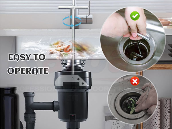 Garbage Disposer Unjamming Wrench