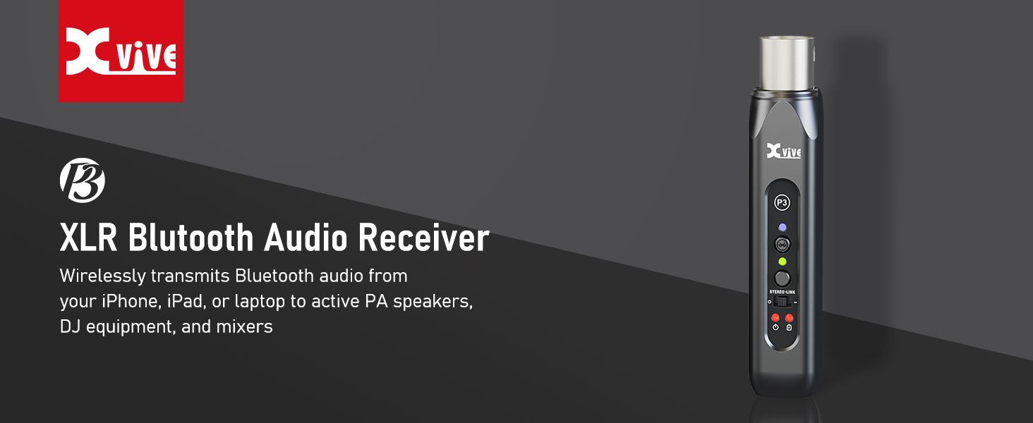  Xvive P3 XLR Bluetooth Receiver