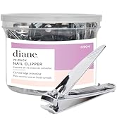 Diane D904 Stainless Steel Nail Clippers with Fold Out File - 72 Count (Pack of 1)