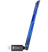 Krisnorey 2-in-1 Wi-Fi 6 Bluetooth 5.4 USB Adapter for PC Laptop, 5dBi High Gain AX900 2.4G/5GHz ...