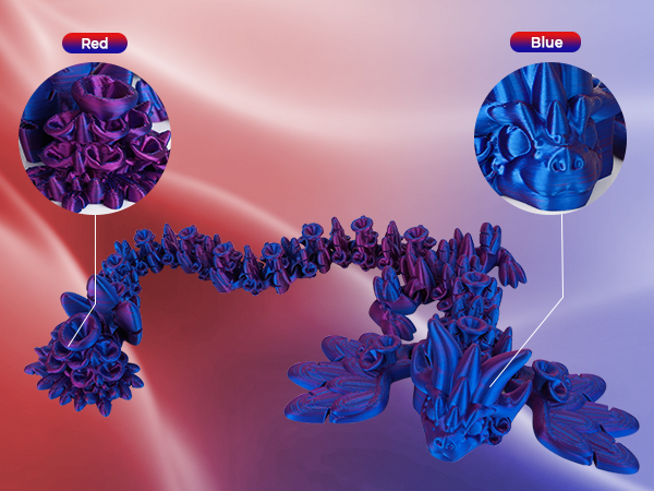 3D Printer Filament Bundle, PLA Filament 1.75mm, Dual Color Filament