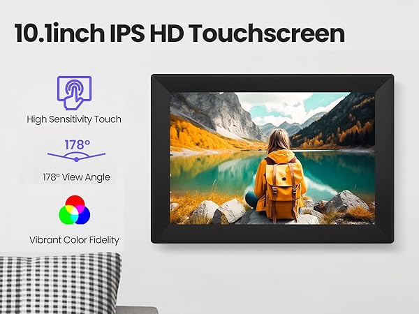 Uhale 10.1inch Digital Picture Frame WiFi Smart Touch Screen Digital Photo Frame