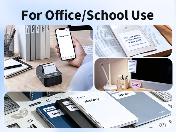N20 Sticker Printer for Office files and School name/items/teachers supplies labeling 