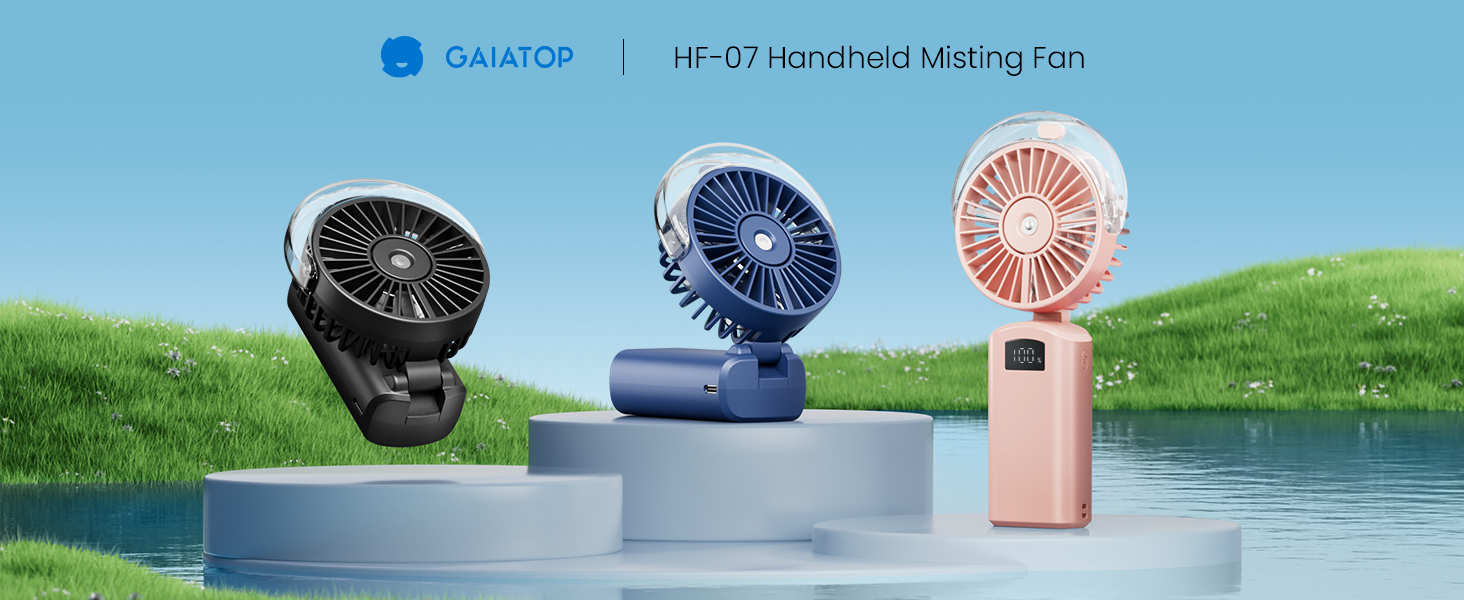 fan with water spray misting fan