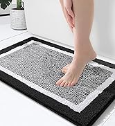 OLANLY Bathroom Rugs 24x16, Extra Soft and Absorbent Microfiber Bath Mat, Non-Slip, Machine Washa...