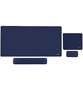 MOSISO Large Gaming Mouse Pad&amp;Massage Keyboard Wrist Rest&amp;Mousepad&amp;Wrist Rest&amp;Coaster,Ergonomic N...