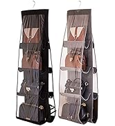 MURRI&amp;MURRDI 2 Packs Hanging Handbag Organizer for Closet, Purse Organizer Purse Storage Holder w...