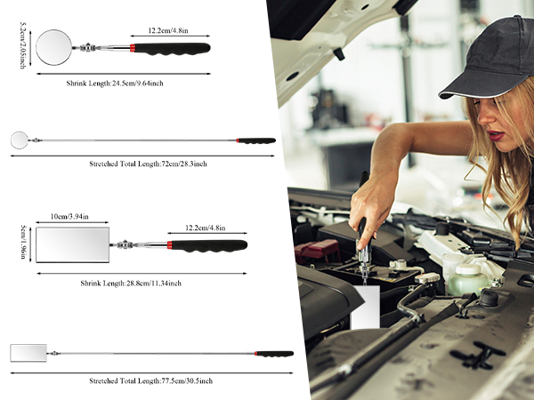 Telescoping Inspection Mirror