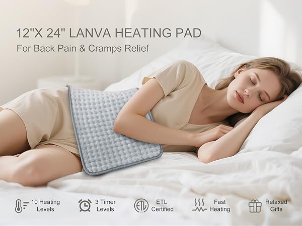 lower knee elbow back heating pad, heat pad for cramps, best selling items for elderly