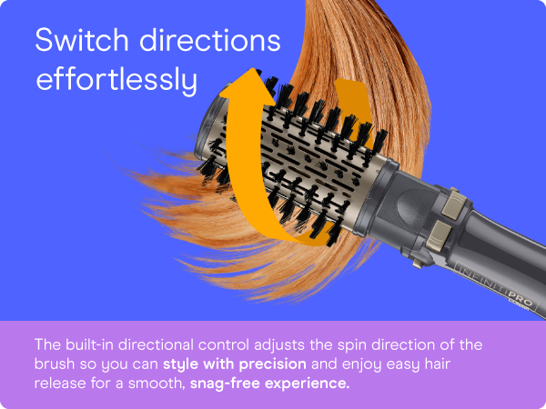 Conair infiniti hot air spin brush set dryer tourmaline ceramic ions less frizz healthy hair.