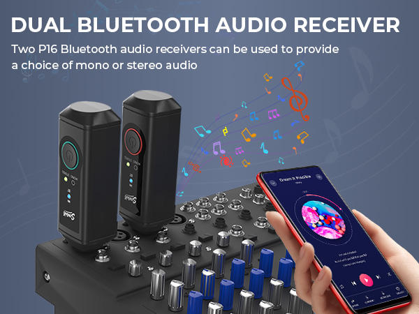DUAL BLUETOOTH AUDIO RECEIVER
