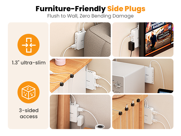 outlet sideways plug