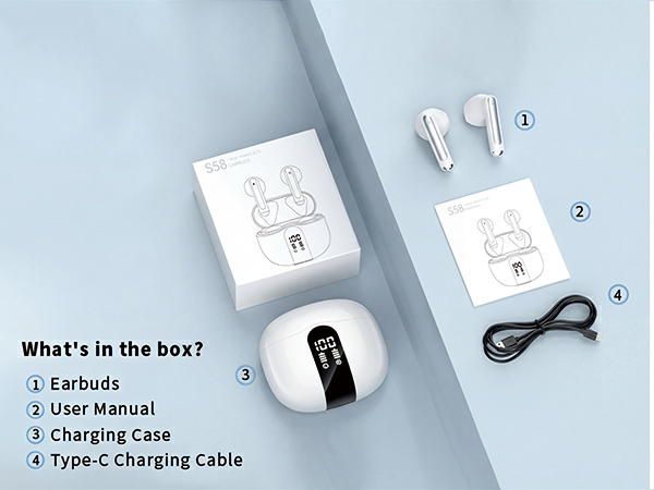 Wireless Earbuds with Noise Cancelling Mic