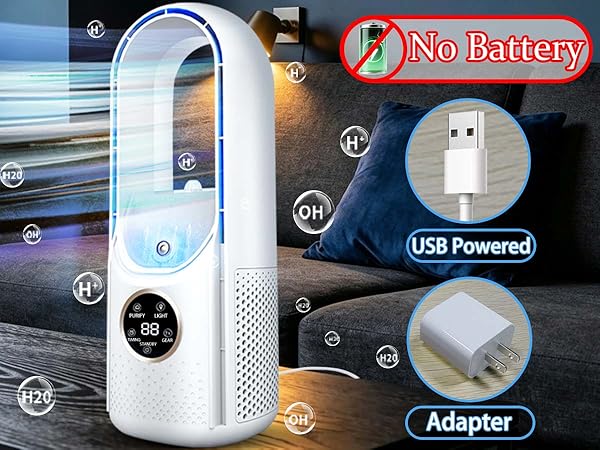 bladeless desk fan
