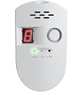 Natural Gas Detector, Plug-in Propane Natural Gas Leak Detector for Home Kitchen, Explosive Gas D...