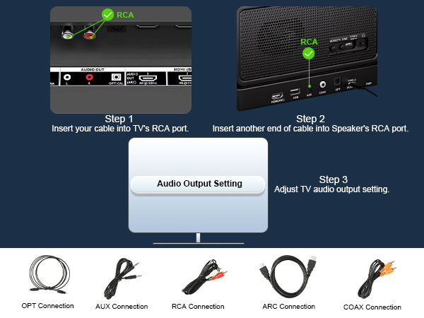 Wireless TV speakers for smart TV