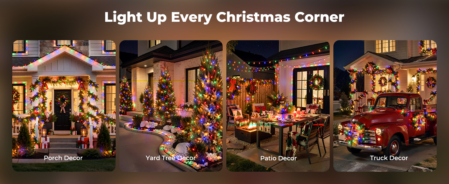 multicolor christmas lights