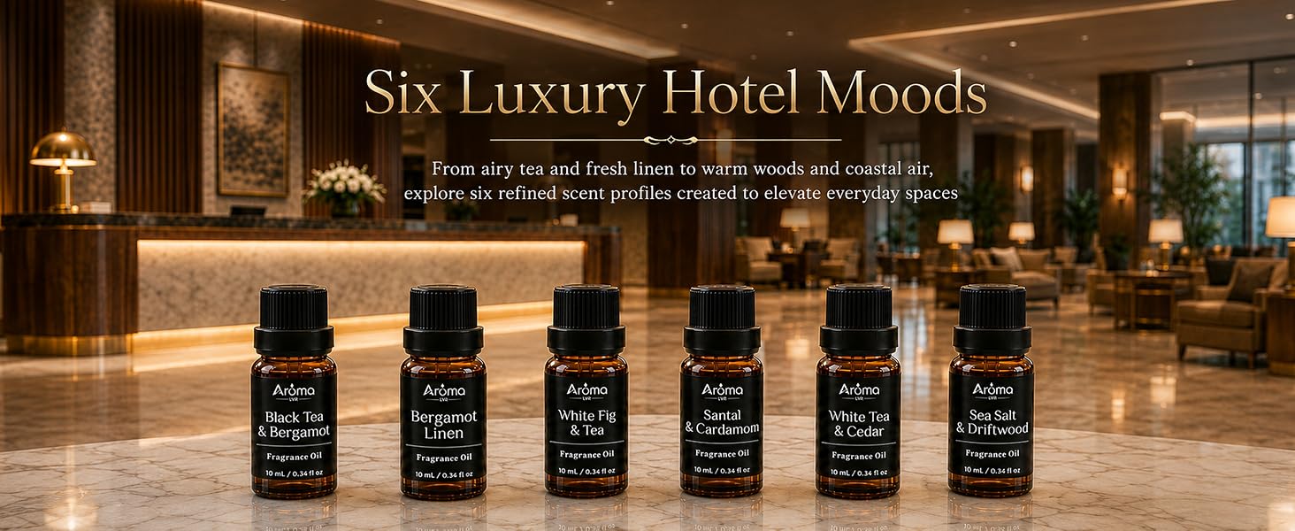 Six luxury hotel moods