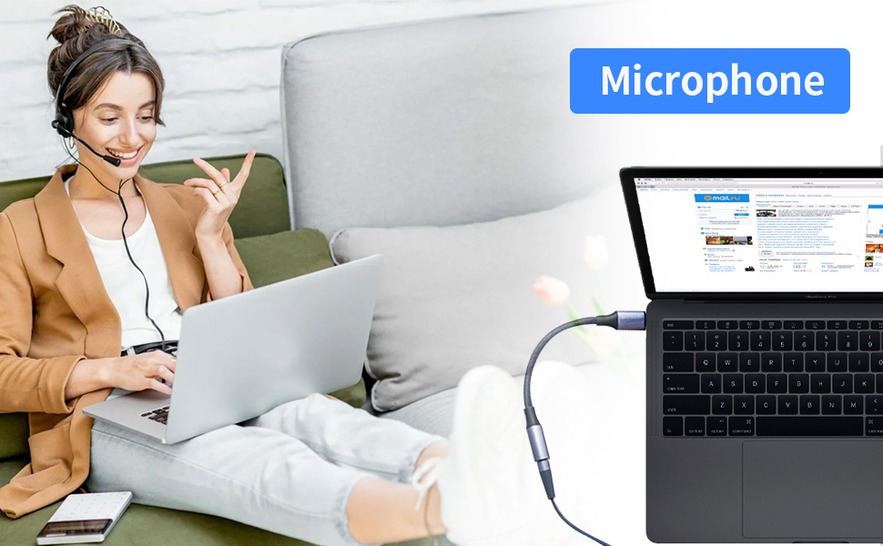 USB Type C to 3.5mm Headphone Jack Adapter,