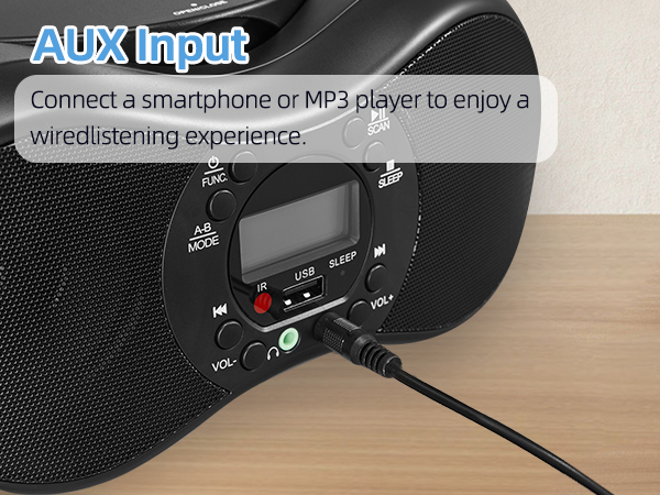 Portable CD Player Boombox