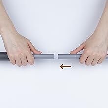 Three-section pole matching installation