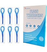 EasyHonor Dental Floss Threaders for Braces, Bridges, and Implants,210 Count (Pack of 6)