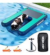 VEBESYET Inflatable Dog Water Ramp, Dog Floats Ramp Ladder for Pools, Boats, Docks, Sea and Lake,...
