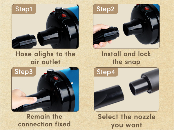 Blanlody Dog Dryer Pet Hair Blower High Velocity for Grooming